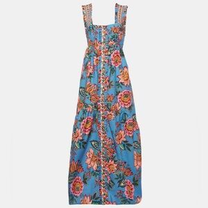 Farm Rio Wonderful Bouquet Maxi Dress Medium